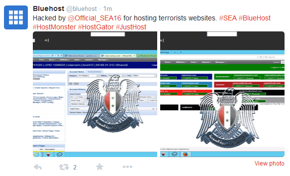 BlueHost Hacked by Syrian Electronic Army